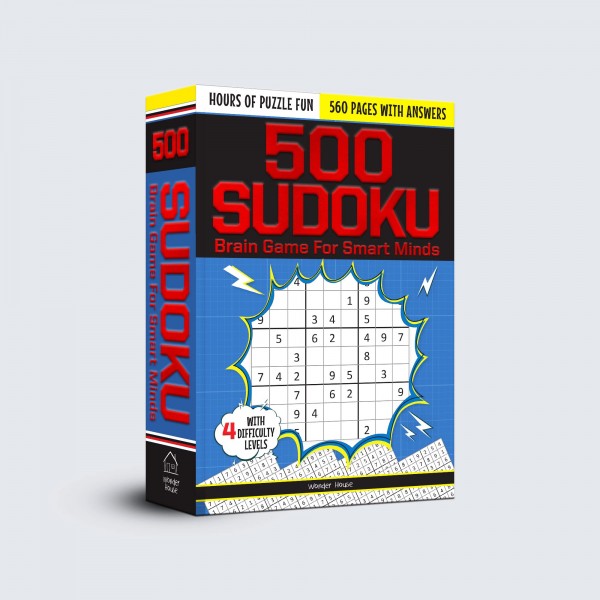 500 Sudoku Brain Game For Smart Minds - 4 Difficult Le