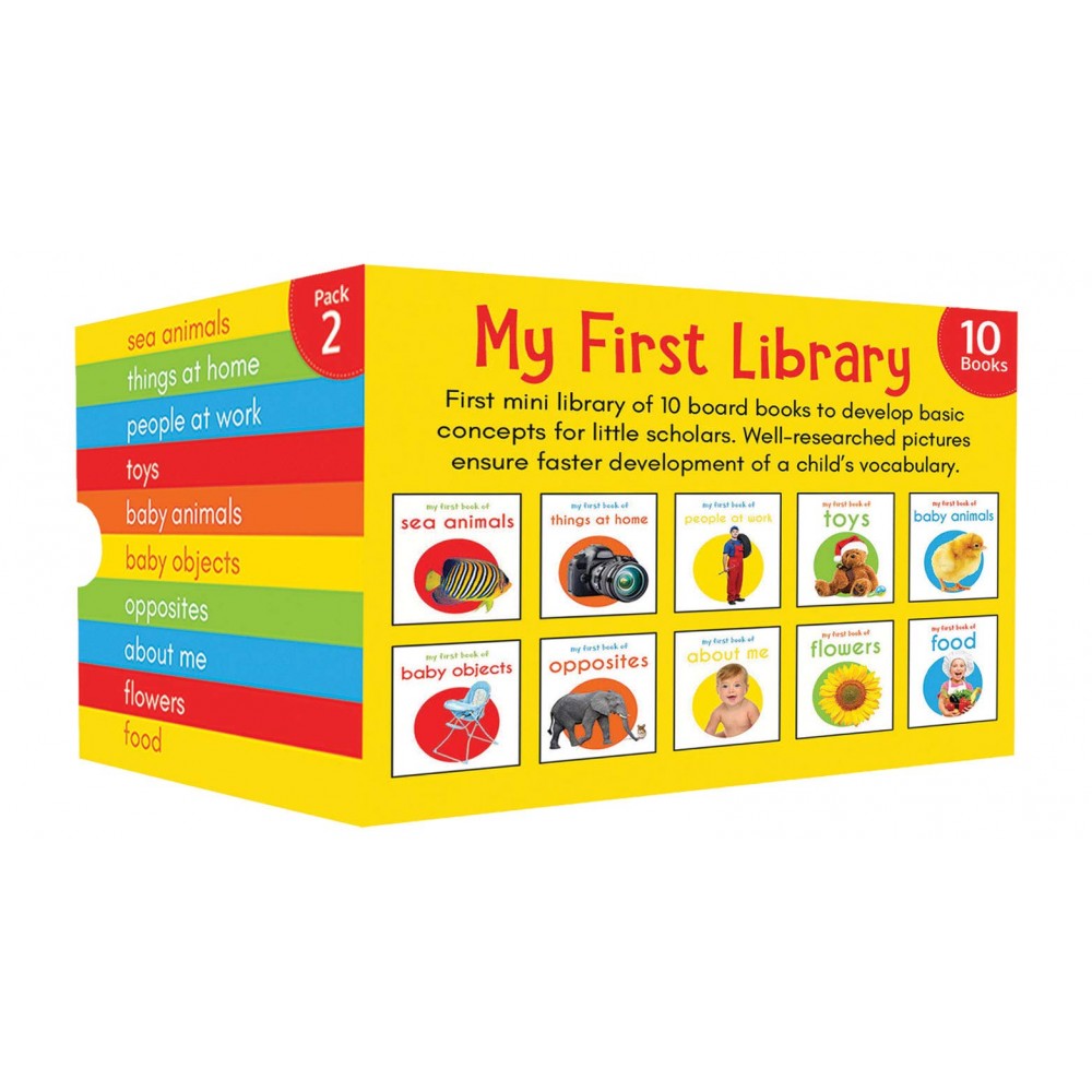 My First Library: Boxset of 10 Board Books for Kids [Book]